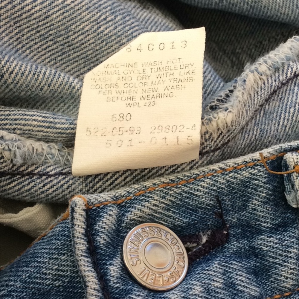 Vintage 80-90’s Levi 501 jeans great fade - Picture 5 of 8